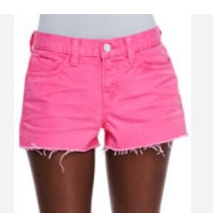 J BRAND Jeans Low Rise Cutoff Shorts Signal Pink Size 27
